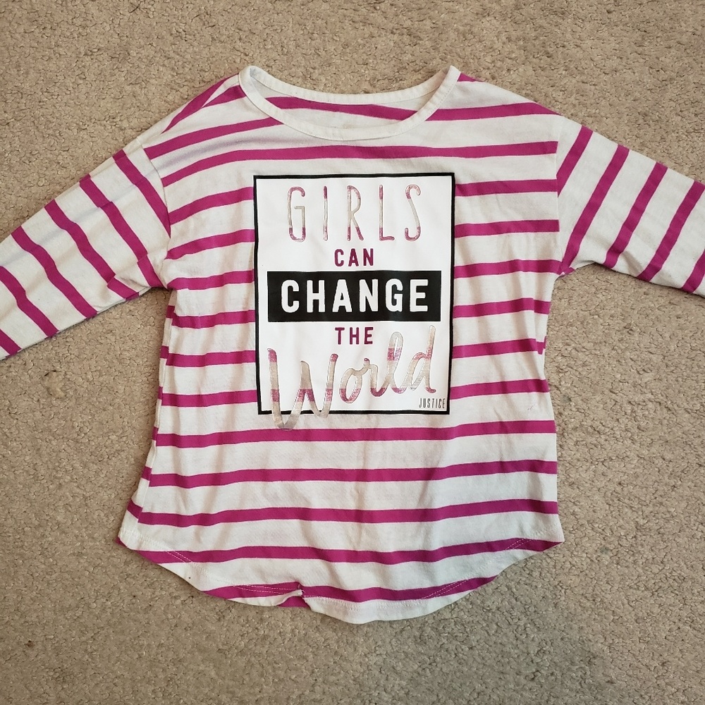 Girl's Justice Striped shirt